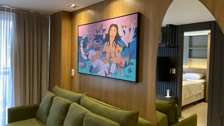 Luxo, Estilo, Arte e Conforto Perto do Mar