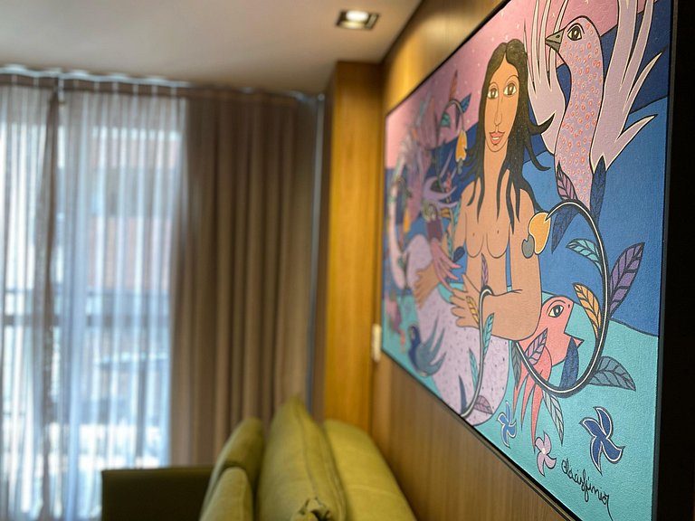Luxo, Estilo, Arte e Conforto Perto do Mar