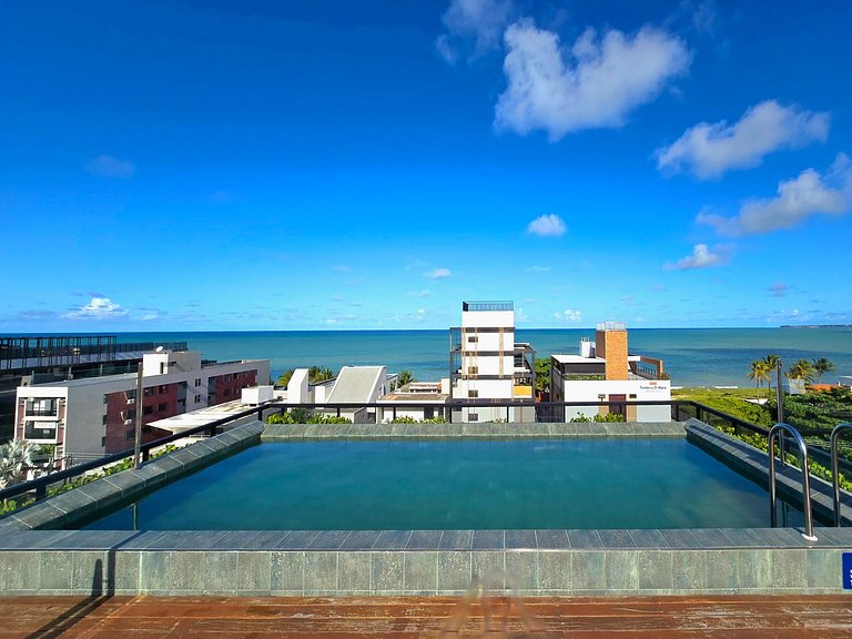 Flat novo no Caribessa, Piscina Rooftop e Mar