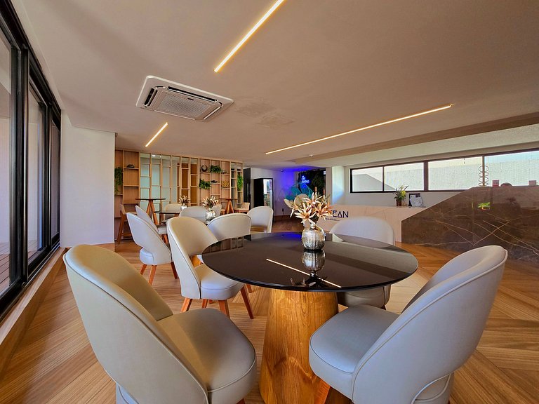 Flat novo no Caribessa, Piscina Rooftop e Mar