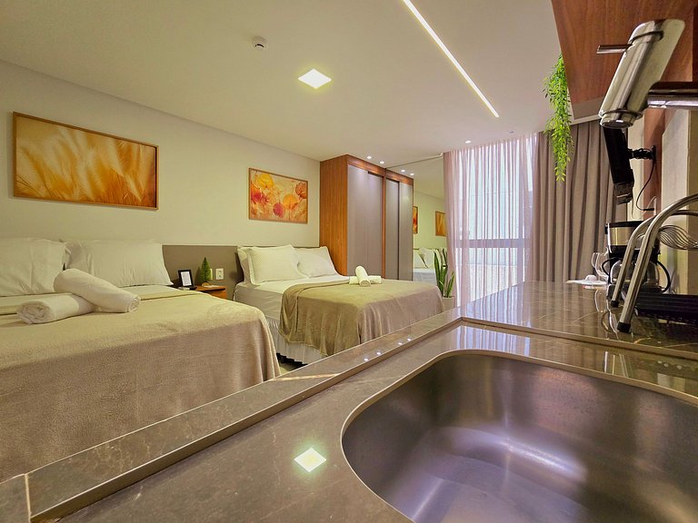 Caribessa com conforto | Piscina e Academia