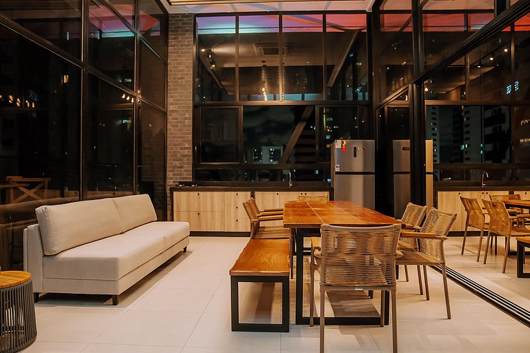 Beleza, conforto, piscina e academia