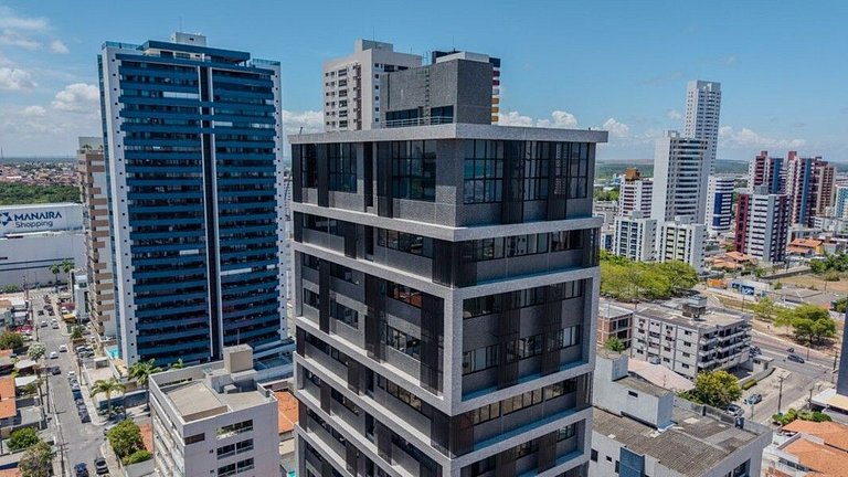 Studio moderno com lazer completo em Manaíra