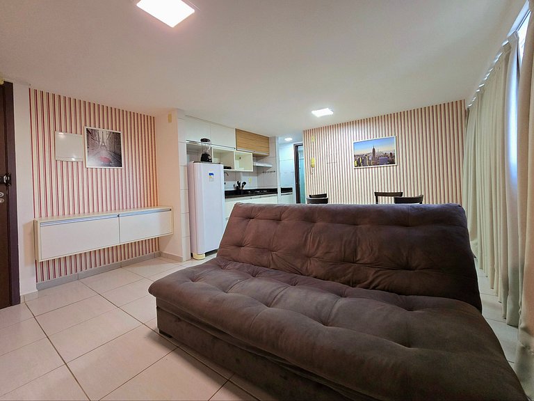 1 Quarto c/ Piscina, Perto do Mar e Shopping