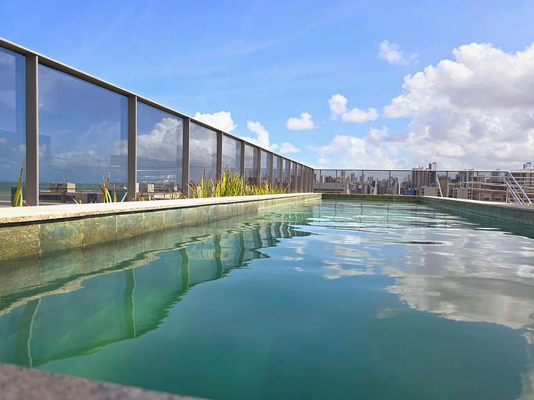 2 Quartos Perto do Mar Bessa | Academia | Piscina