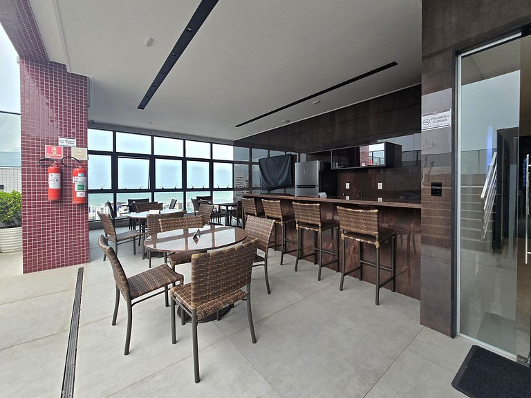 Studio com Piscina e Vista Incrível em Tambaú