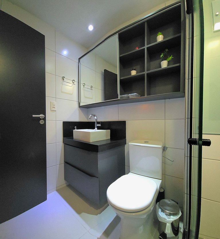 Studio com Piscina e Vista Incrível em Tambaú