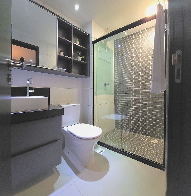 Studio com Piscina e Vista Incrível em Tambaú