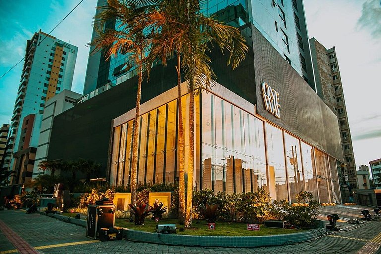 Studio com Piscina e Vista Incrível em Tambaú