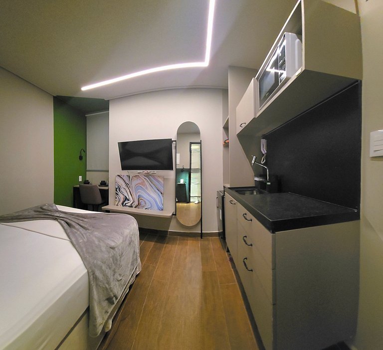 Studio com Piscina e Academia em Tambaú
