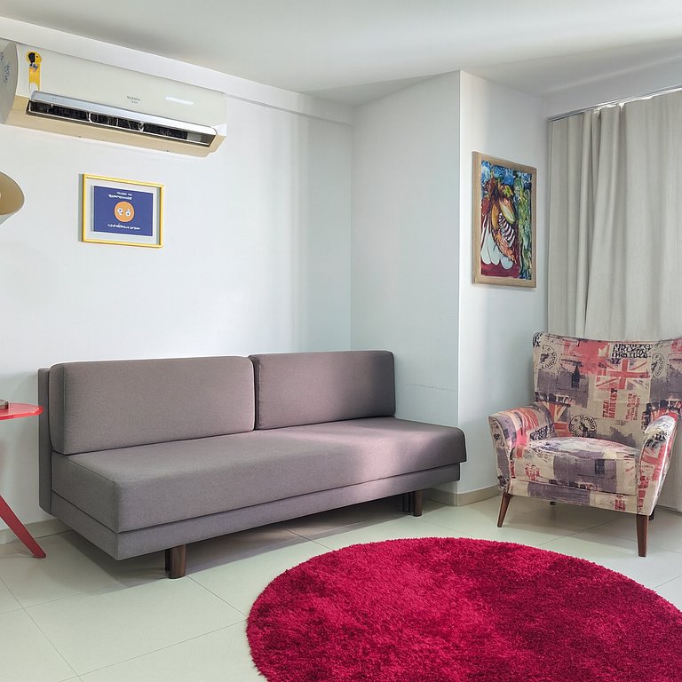 Apartamento perto do mar c/ piscina