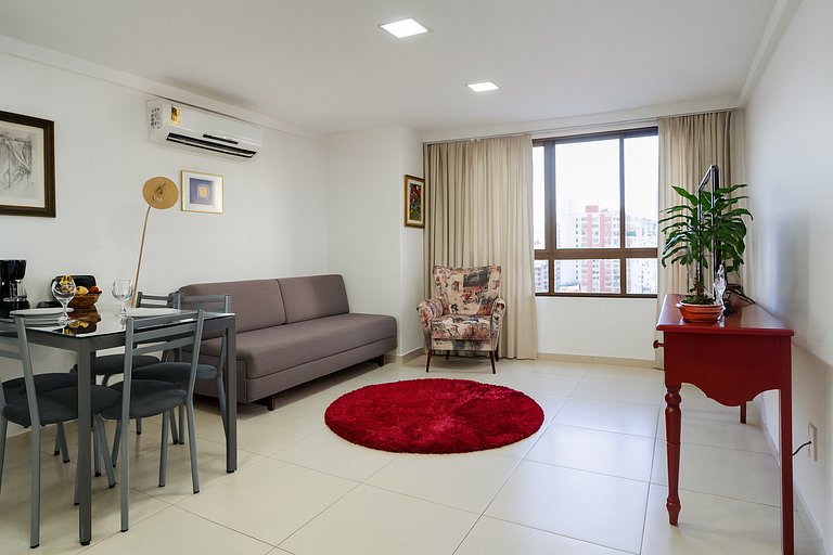 Apartamento perto do mar c/ piscina