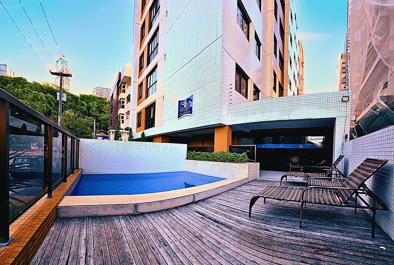 Apartamento perto do mar c/ piscina