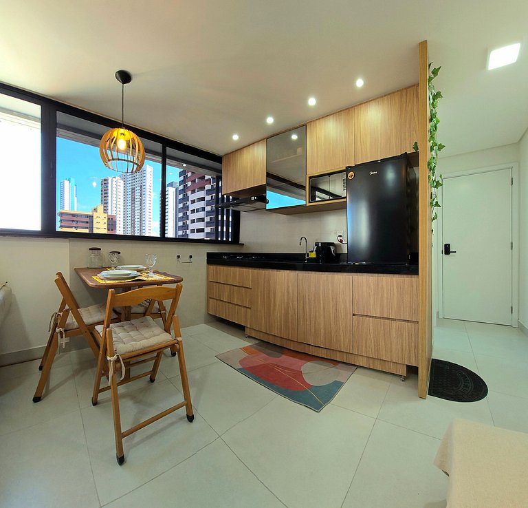 Studio moderno ao lado do Manaíra Shopping