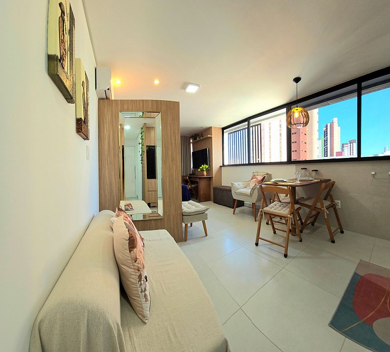 Studio moderno ao lado do Manaíra Shopping