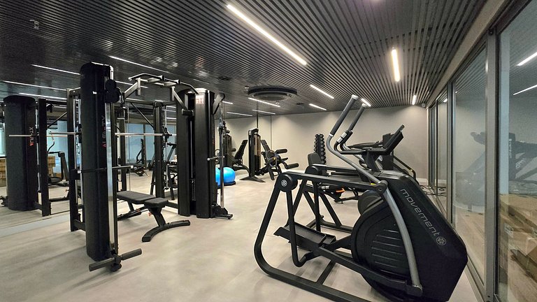 Studio luxo pé na areia com vista lateral para mar