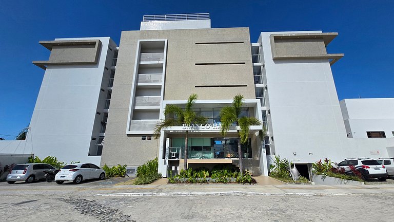 Apartamento frente mar com duas suítes