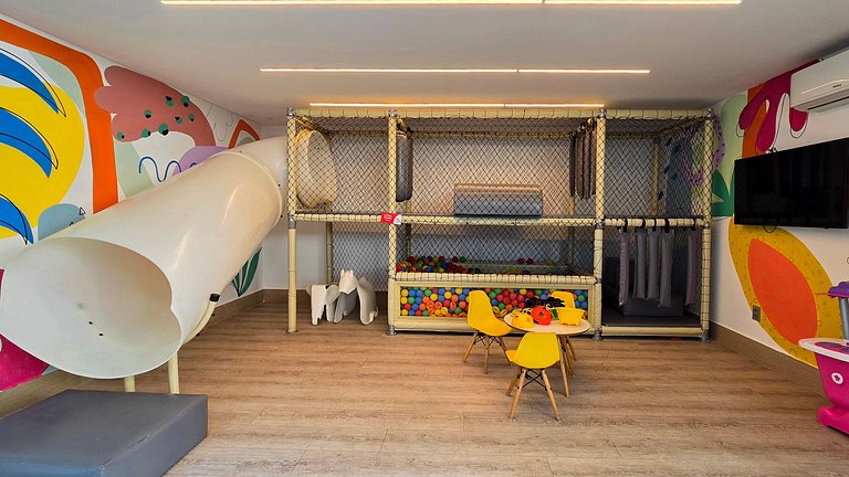 Apartamento frente mar com duas suítes