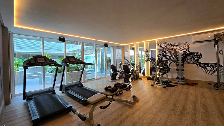 Apartamento frente mar com duas suítes