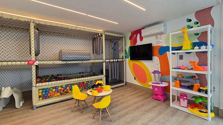 Apartamento frente mar com duas suítes