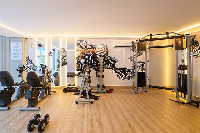 Apartamento frente mar com duas suítes