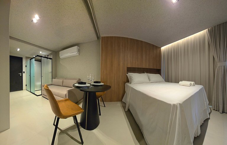 Studio moderno beira-mar em Jardim Oceania