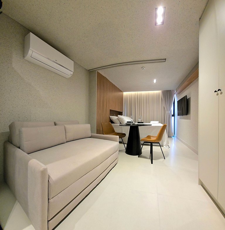 Studio moderno beira-mar em Jardim Oceania