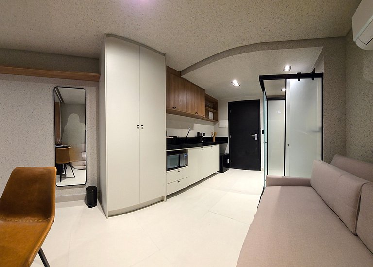 Studio moderno beira-mar em Jardim Oceania