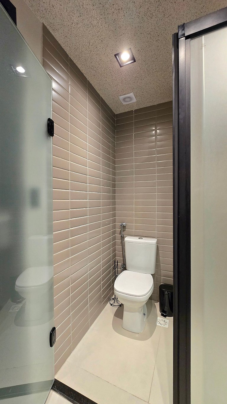 Studio moderno beira-mar em Jardim Oceania