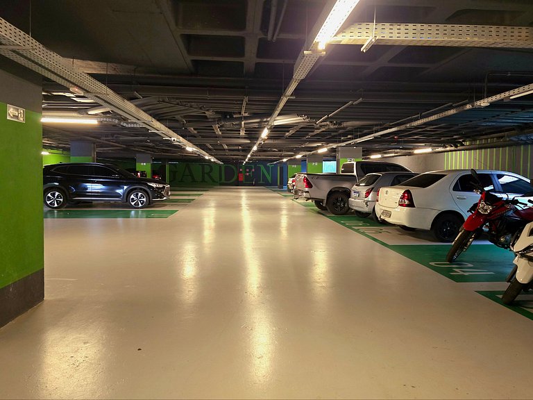 Studio moderno beira-mar em Jardim Oceania