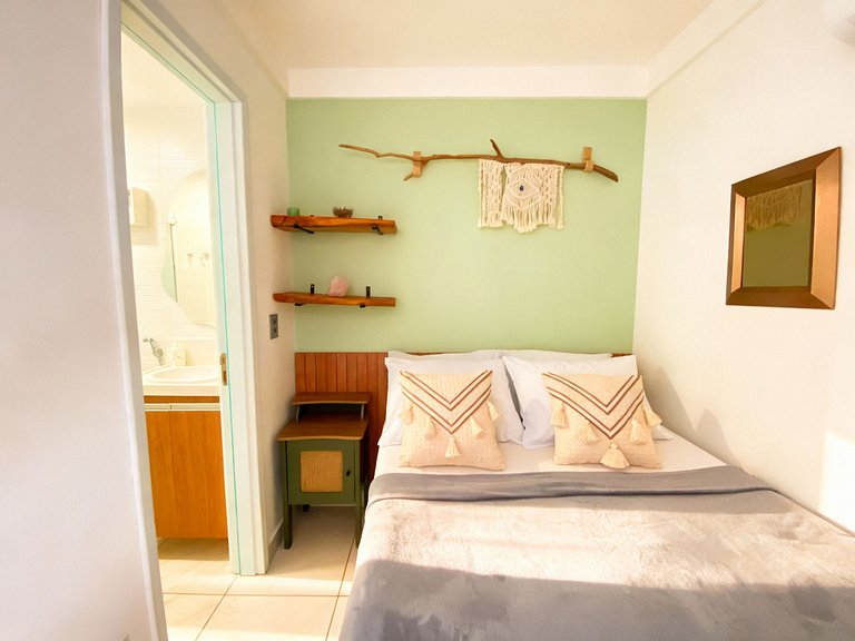 Apartamento frente mar com duas suítes