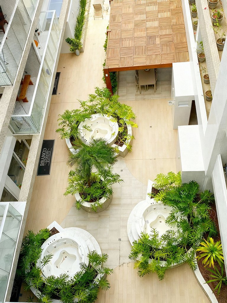 Apartamento frente mar com duas suítes