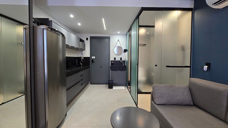 Pé na areia com vista incrível em Jardim Oceania