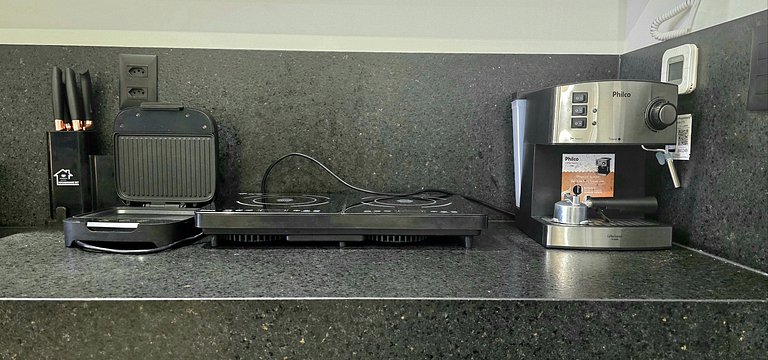 Pé na areia com vista incrível em Jardim Oceania