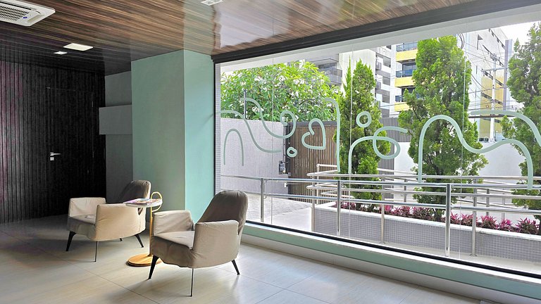 Beira-mar com conforto e charme no Jardim Oceania