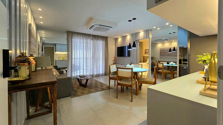 Beira-mar com conforto e charme no Jardim Oceania