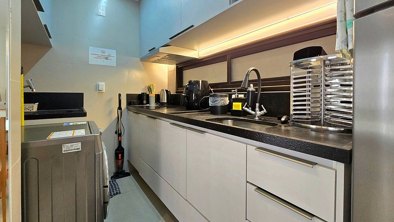 Beira-mar com conforto e charme no Jardim Oceania