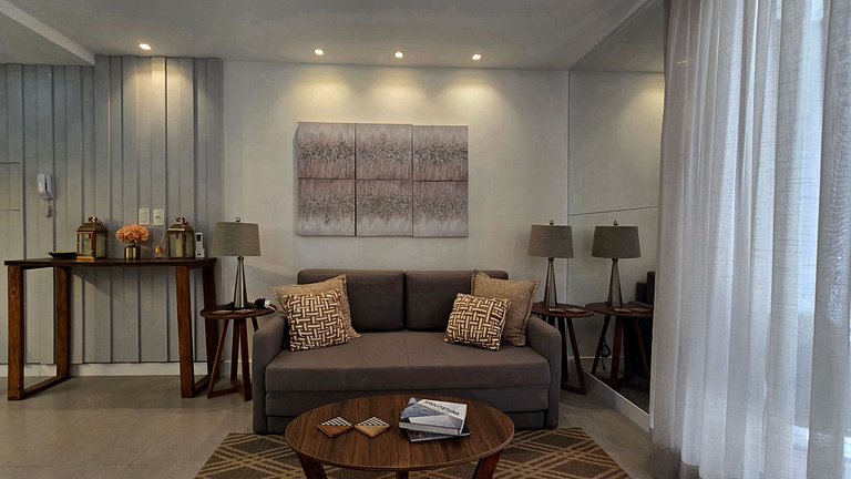 Beira-mar com conforto e charme no Jardim Oceania