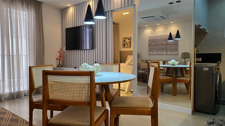 Beira-mar com conforto e charme no Jardim Oceania