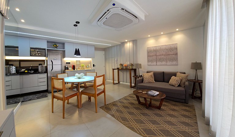 Beira-mar com conforto e charme no Jardim Oceania