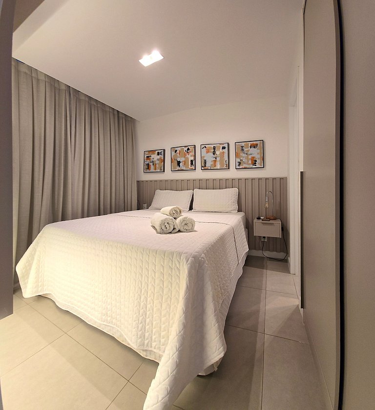 Beira-mar com conforto e charme no Jardim Oceania