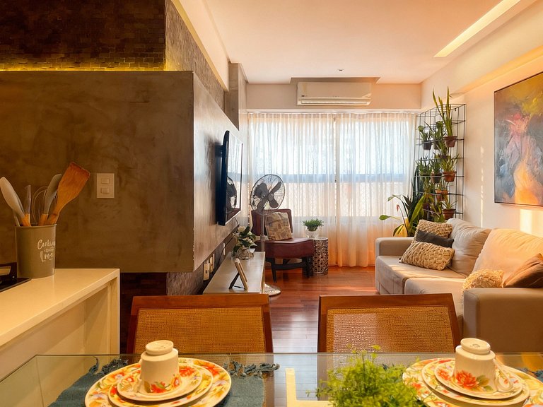 Design e conforto a 5 minutos do mar