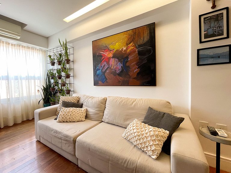 Design e conforto a 5 minutos do mar