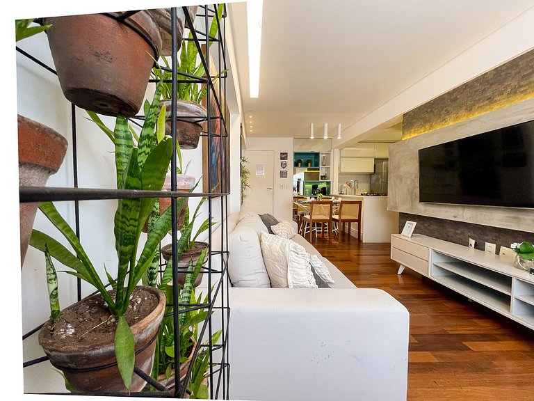 Design e conforto a 5 minutos do mar