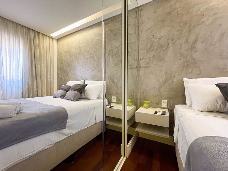 Design e conforto a 5 minutos do mar