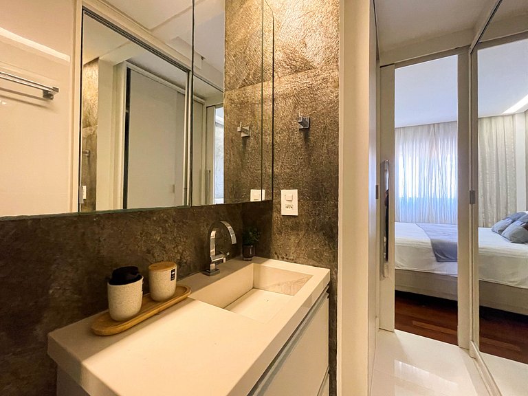 Design e conforto a 5 minutos do mar