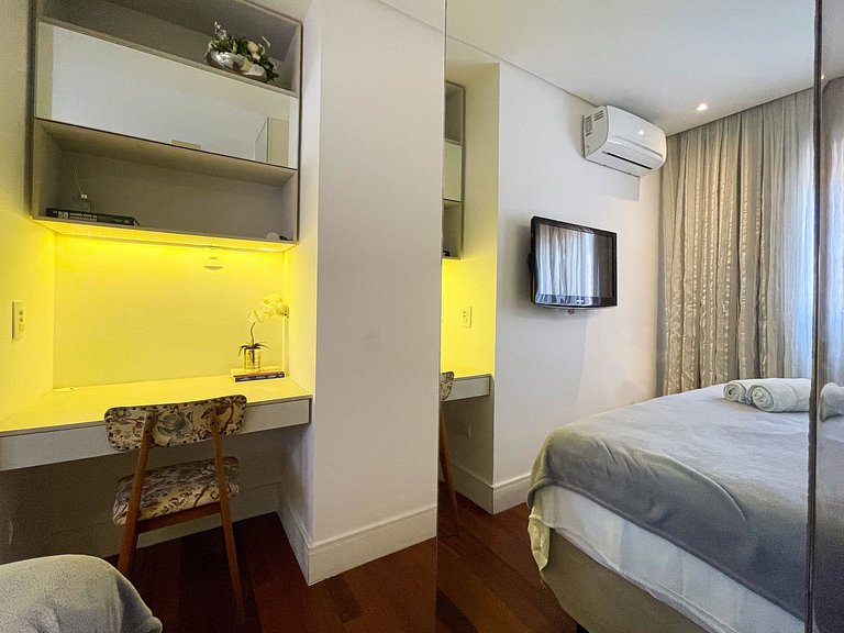 Design e conforto a 5 minutos do mar