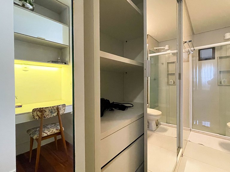 Design e conforto a 5 minutos do mar