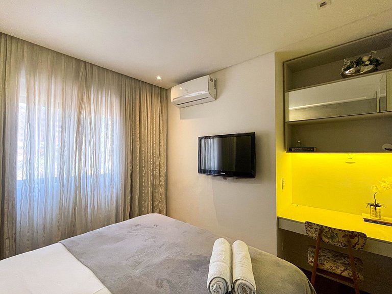 Design e conforto a 5 minutos do mar