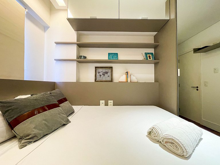 Design e conforto a 5 minutos do mar